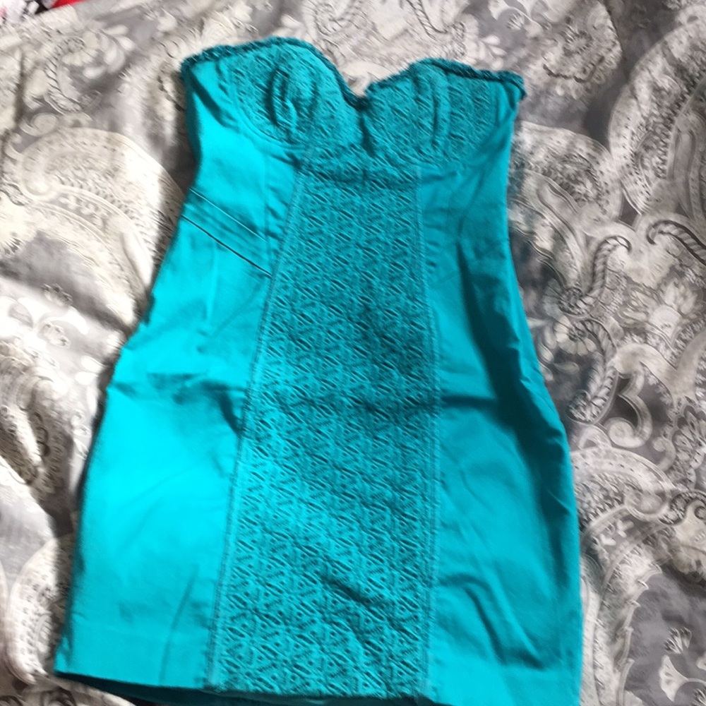 Bebe Strapless Corset Dress
